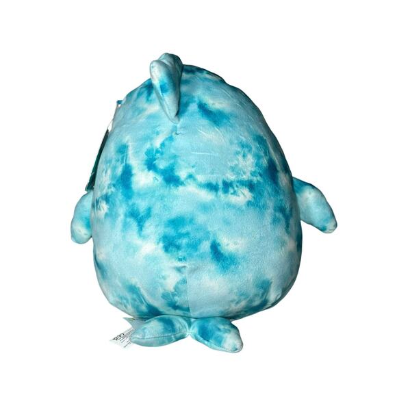 Squishmallows Danika Dolphin Blue Crinkle Tie-dye NWT 11" 2022 Sealife Squad - Picture 4 of 11